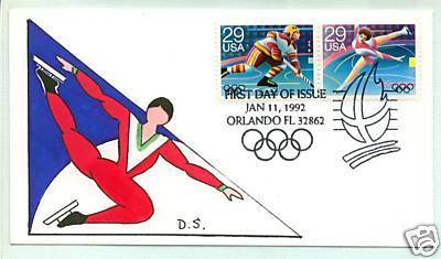 Hockey Stamp Fdc 1992 1