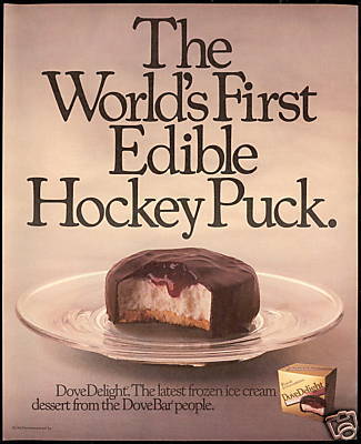 The World's First Edible Hockey Puck - Ice Cream Ad 1987