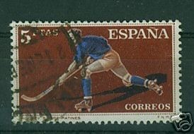 Roller/Quad Hockey Stamp 1960 Spain