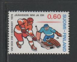 Hockey Stamp 1974 Finland