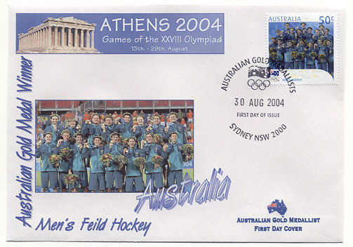 Hockey Stamp 2004 With Letter