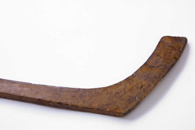 Mi'kmaq Hockey Stick - Oldest Known - 1" Yellow Birch -f