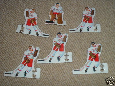 Hockey Table Top Game Players 1960s 1