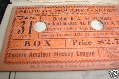 Hockey Ticket 1926 1b