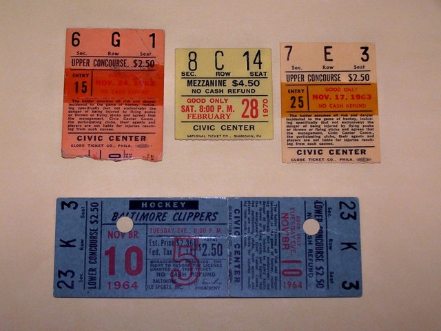 Hockey Ticket 1964