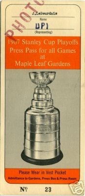 Hockey Ticket 1967 1