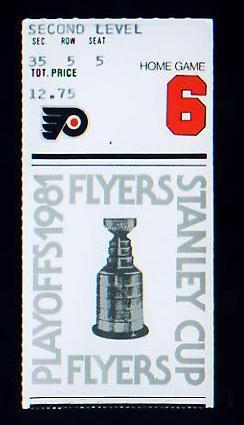 Hockey Ticket 1981 2