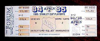 Hockey Ticket 1985