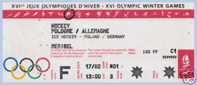 Hockey Ticket 1992