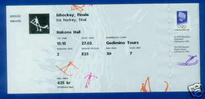 Hockey Ticket 1994 X