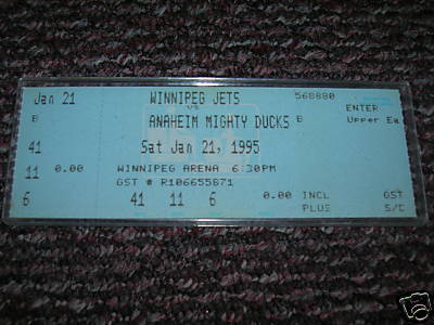 Hockey Ticket 1995 3