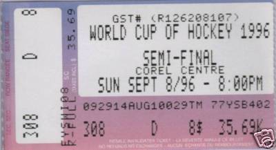 Hockey Ticket 1996 7