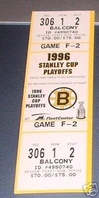 Hockey Ticket 1996 X