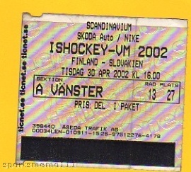 Hockey Ticket 2002 2