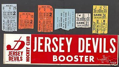 Hockey Tickets 1969