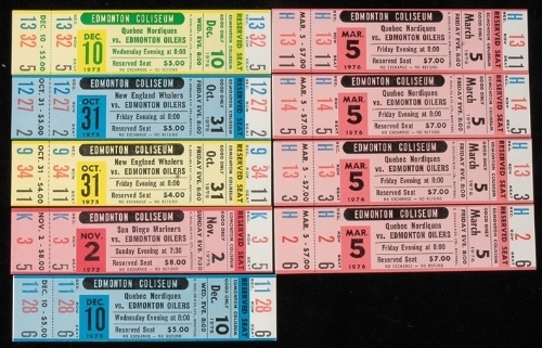 Hockey Tickets 1976 1