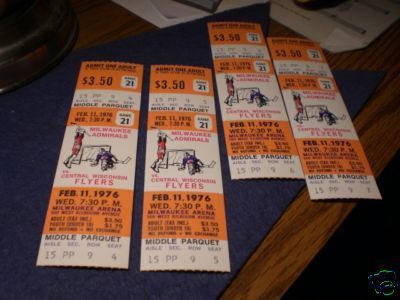 Hockey Tickets 1976