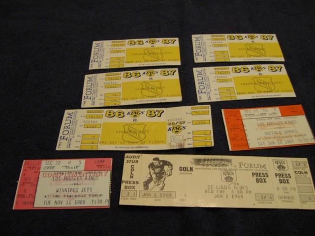 Hockey Tickets 1986