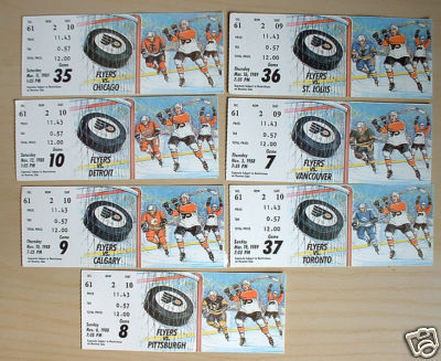 Hockey Tickets 1988 1