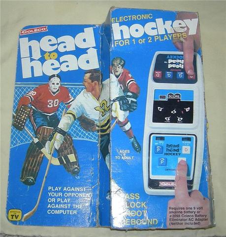 Hockey Video Game Coleco 1