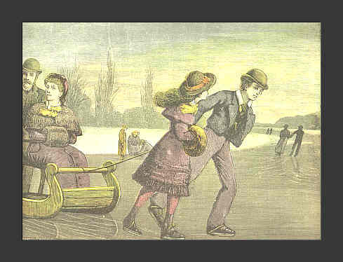 Ice Skating Card 1883