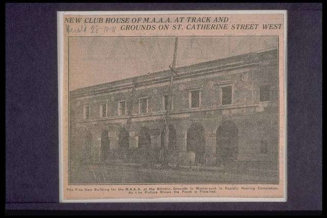 Montreal Aaa 1911 News Clipping about Club House 1