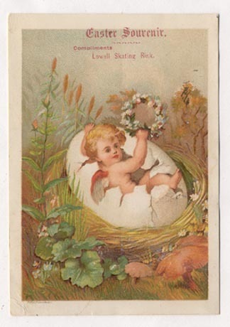 Lowell Skating Rink Easter Card