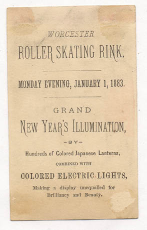 Roller Skating Cards  1883