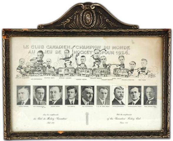 Montreal Canadiens - Stanley Cup Champions - 1924
