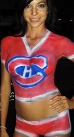Montreal Canadiens Goddess in Body Paint 1