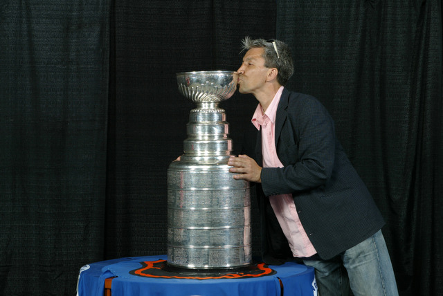 Ross Judge Kisses Stanley Cup  (Presentation Cup)