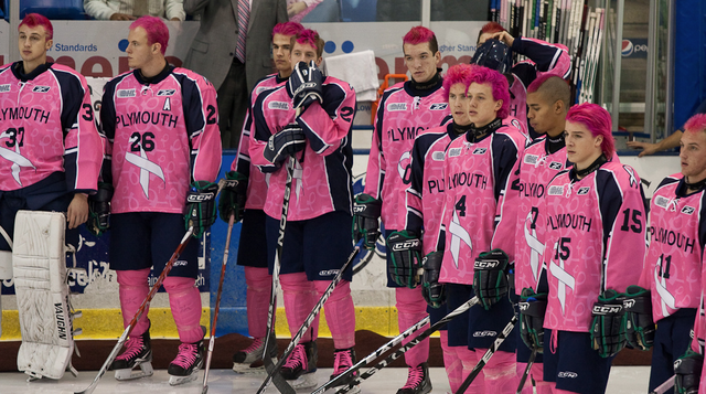 Plymouth Whalers Sporting Pink Hair for Breast Cancer Research