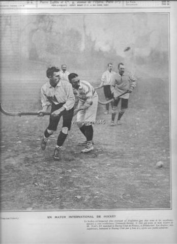International Field Hockey Game 1905, England vs France