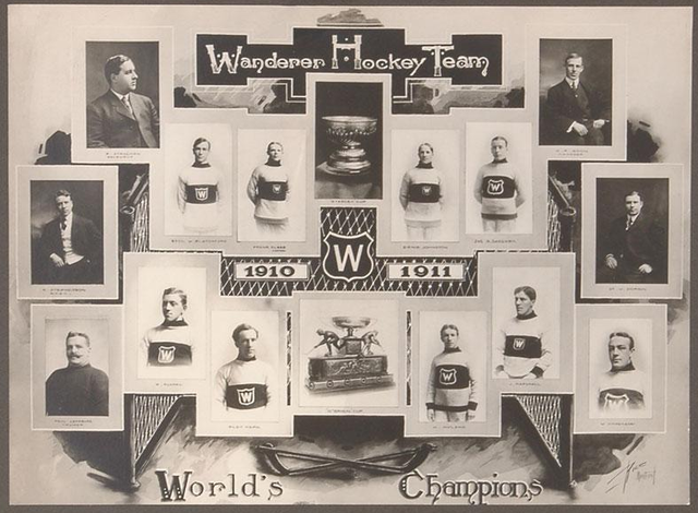 Montreal Wanderers - Stanley Cup Champions - O'Brien Cup - 1910