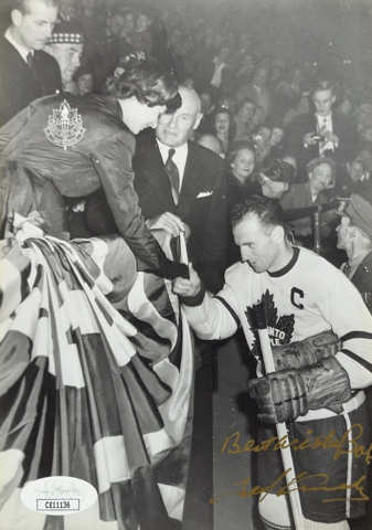 Future Queen, Elizabeth greeted by Ted Kennedy 1951