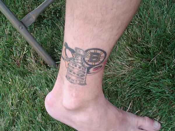 Mark Recchi and his Stanley Cup Tattoo for 3 Cup wins
