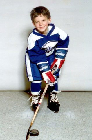 Kevin Bieksa when he played Minor Hockey