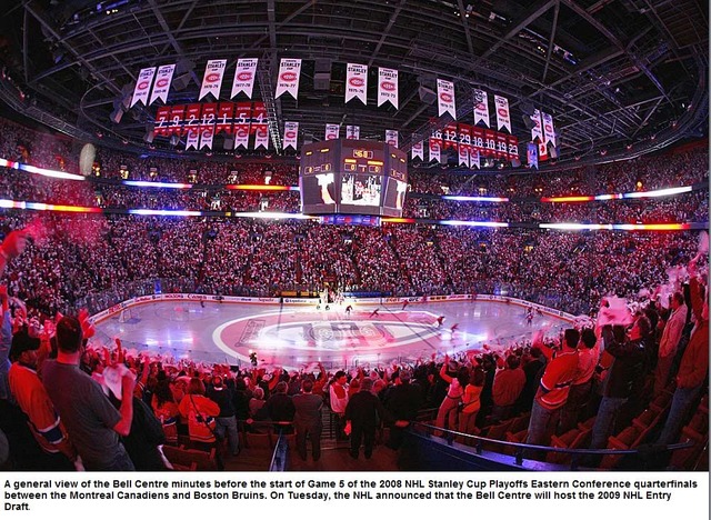 Inside View of The Bell Centre - Home of the Montreal Canadiens