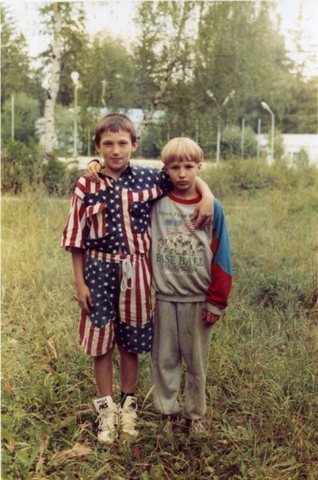 Alexander Ovechkin and his childhood buddy Nakita Kashirsky