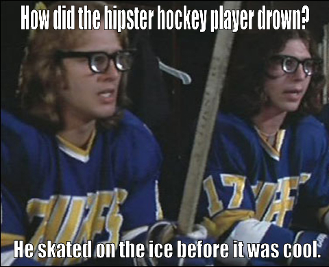 Hipster Hockey Players