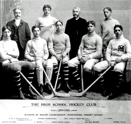Lester Patrick and his High School Ice Hockey Team