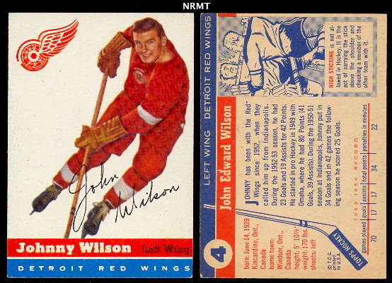 Johnny Wilson Hockey Card 