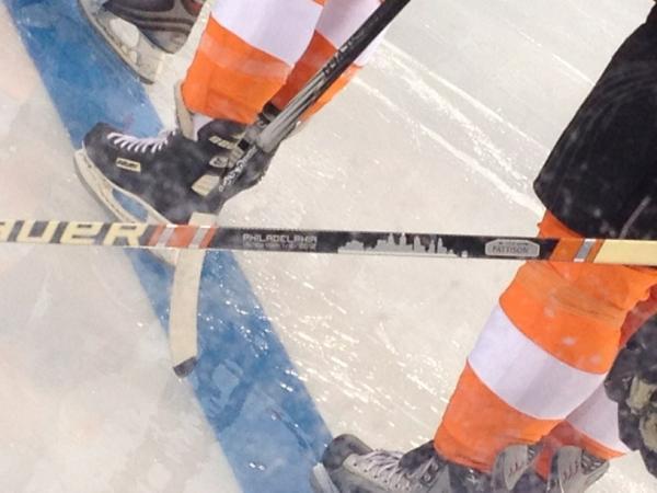 Eric Lindros custom made stick for Winter Classic Alumni Game