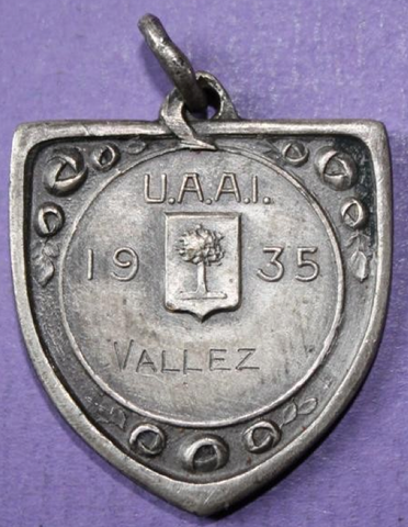 Field Hockey Medal from Belgium - 1935      (back)