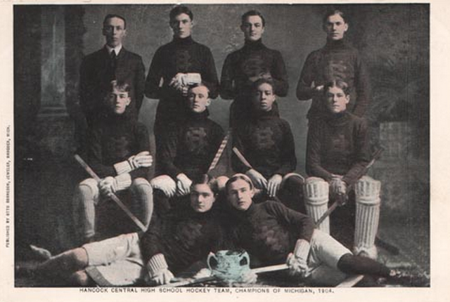 Hancock Central High School - Hockey Champions of Michigan 1904