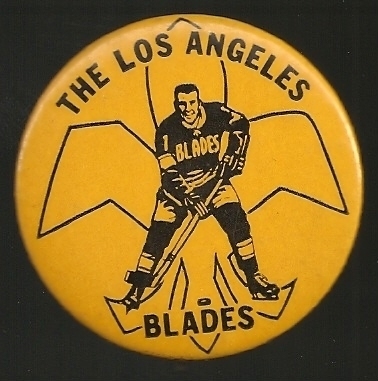 Ice Hockey Button 1960s  Los Angelas Blades
