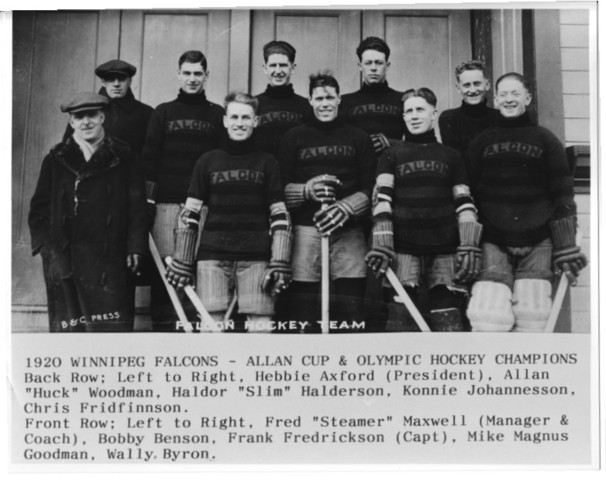 Winnipeg Falcons Outside Arena 1920