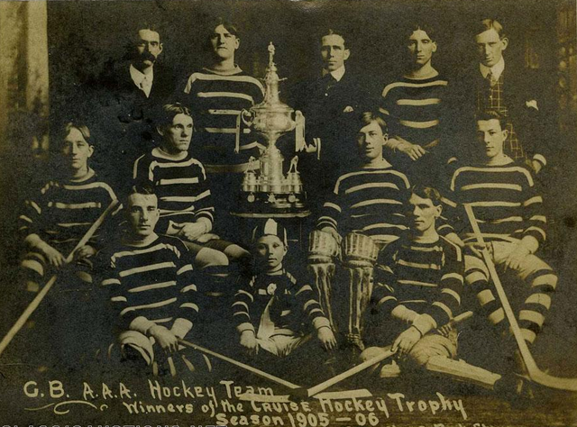 G.B.  A.A.A. Hockey Team - Cruise Hockey Trophy Winners 1906