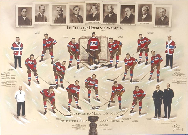 Montreal Canadiens - Stanley Cup Champions - 1931