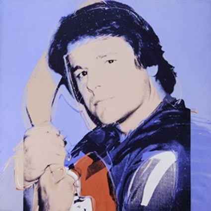 Andy Warhol Painting of Rod Gilbert - 1977